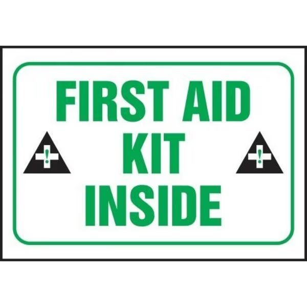 SAFETY LABEL FIRST AID KIT INSIDE 5 FRLFSD511XVE, Accuform, Mfr#: FRLFSD511XVE